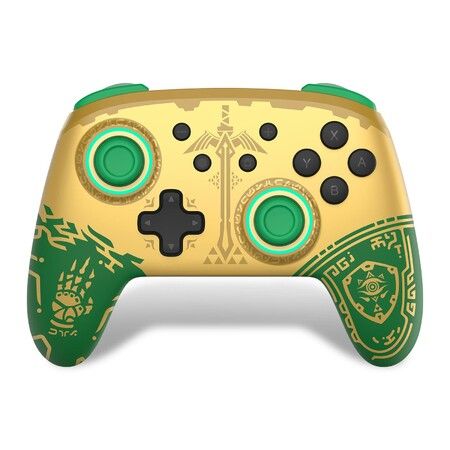 Switch Controller,Wireless Switch Pro Controllers for SWITCH/OLED/LITE,Switch Remote Gamepad with NFC,Turbo,Vibration,Wake Up and Motion Control Function (Zelde Tears of The Kingdom Green)