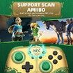 Switch Controller,Wireless Switch Pro Controllers for SWITCH/OLED/LITE,Switch Remote Gamepad with NFC,Turbo,Vibration,Wake Up and Motion Control Function (Zelde Tears of The Kingdom Green)