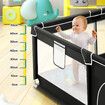 Baby Playpen Kids Fence Pen Playground Activity Centre Enclosure Barrier Play Room Safety Yard Indoor 150x150cm Interactive Game Mesh Walls