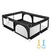 Baby Playpen Kids Fence Pen Playground Activity Centre Enclosure Barrier Play Room Safety Yard Indoor 150x150cm Interactive Game Mesh Walls