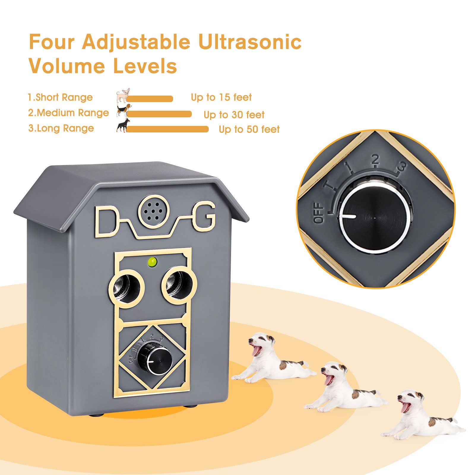 Dog Anti Barking Device Stopper Clicker Ultrasonic Stop Bark Repeller