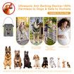 Dog Anti Barking Device Stopper Clicker Ultrasonic Stop Bark Repeller Deterrent Control Silencer 15m Range 4 Levels Waterproof Birdhouse Shape