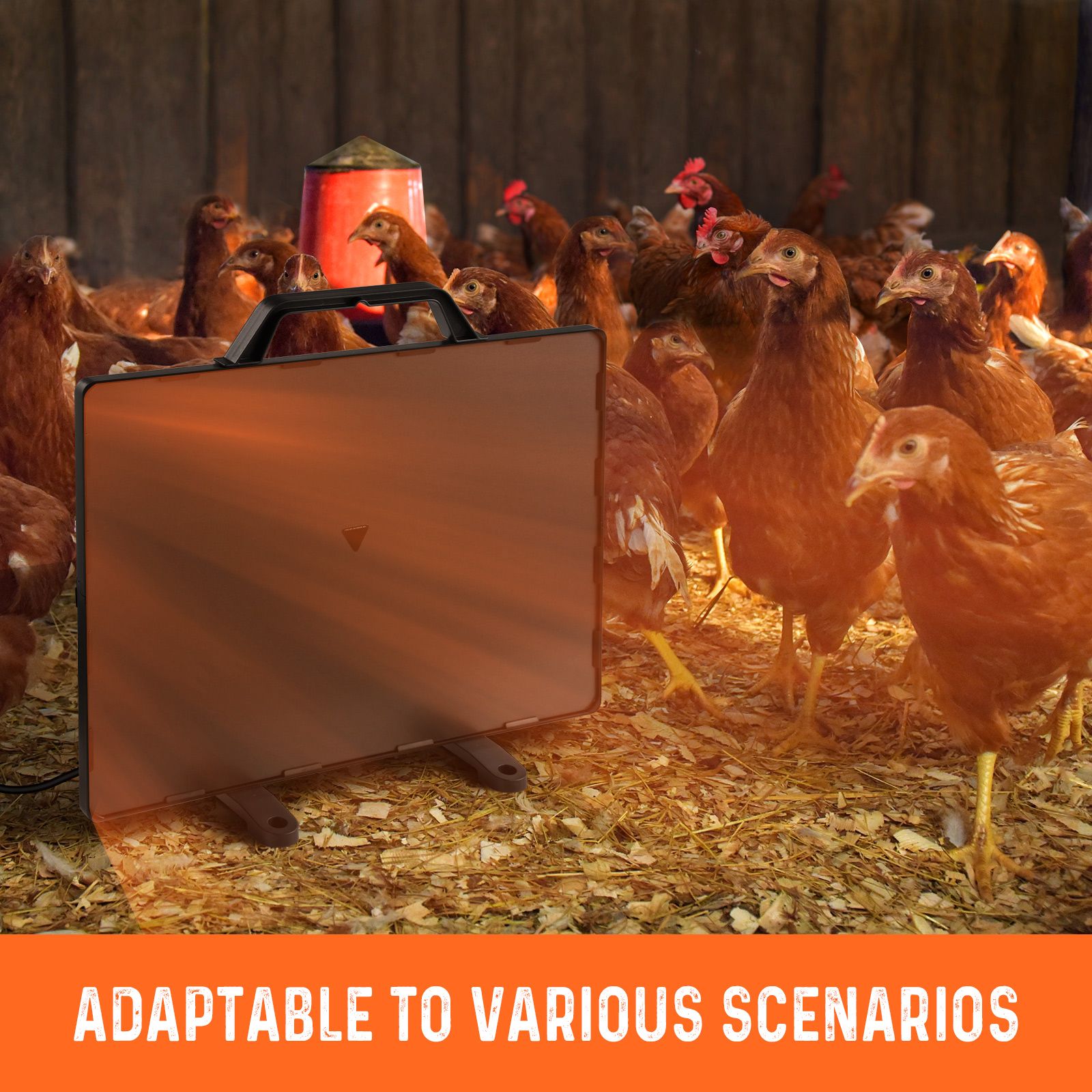 Chicken Coop Heater Flat Panel Poultry Radiant Heat Warmer 140W