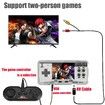 Handheld Game Console Emulator Console HD AV Output HD Screen 5000 Classic Games Portable Video Game(Grey+Controller)