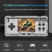 Handheld Game Console Emulator Console HD AV Output HD Screen 5000 Classic Games Portable Video Game(Grey+Controller)