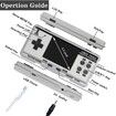 Handheld Game Console Emulator Console HD AV Output HD Screen 5000 Classic Games Portable Video Game(Grey)