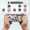 Handheld Game Console Emulator Console HD AV Output HD Screen 5000 Classic Games Portable Video Game(Grey)