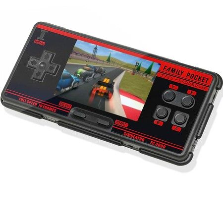 Handheld Game Console Emulator Console HD AV Output HD Screen 5000 Classic Games Portable Video Game(Black)