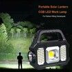 Solar COB LED Camping Lantern Portable 3 in 1 USB Rechargeable Brightest Lamp for Camping Hiking Picnic