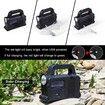 2 Pack Solar Flashlight 3 in 1 COB LED USB Rechargeable, Charging for Devices, Waterproof Emergency LED Flashlight Handheld