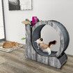 Cat Exercise Wheel Toy Scratcher Furniture Running Exerciser Treadmill Scratching Board Post Roller Play Gym Sports Equipment with Carpet Runway