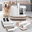 Pet Grooming Kit Vacuum Cleaner Dog Cat Hair Remover Clipper Deshedding Slicker Brush Trimmer Pro Groomer 5 Professional Tools