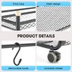 Yoga Mat Ball Storage Rack Weight Dumbbell Kettlebell Shelves Shelf Garage Racking Holder Steel Stand Gym Organizer with Hooks Wheels