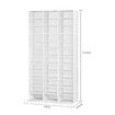 Bookshelf Media Storage Shelf 528 DVD/1116 CD Display Cabinet Rack Stand Unit Movie Music Video Game Collection Organiser Tray Cupboard White