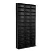 DVD CD Display Shelf Bookshelf Media Storage Cabinet Rack Stand Movie Music Video Game Collection Organiser Tray Cupboard Unit Black