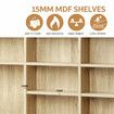 DVD CD Shelf Media Storage Cabinet Bookshelf Display Movie Music Video Game Rack Tower Stand Collection Organsier Cupboard Unit Oak