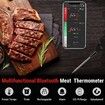 Wireless Meat Thermometer,Bluetooth Meat Thermometer with 300ft Wireless Range,Digital Cooking Thermometer with Alert for BBQ,Oven,Smoker,Air Fryer,Stove