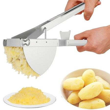 Stainless Steel Potato Cutter Heavy Duty Potato Crusher Ricer Baby Food Potato Crusher Fruit Vegetable Juicer