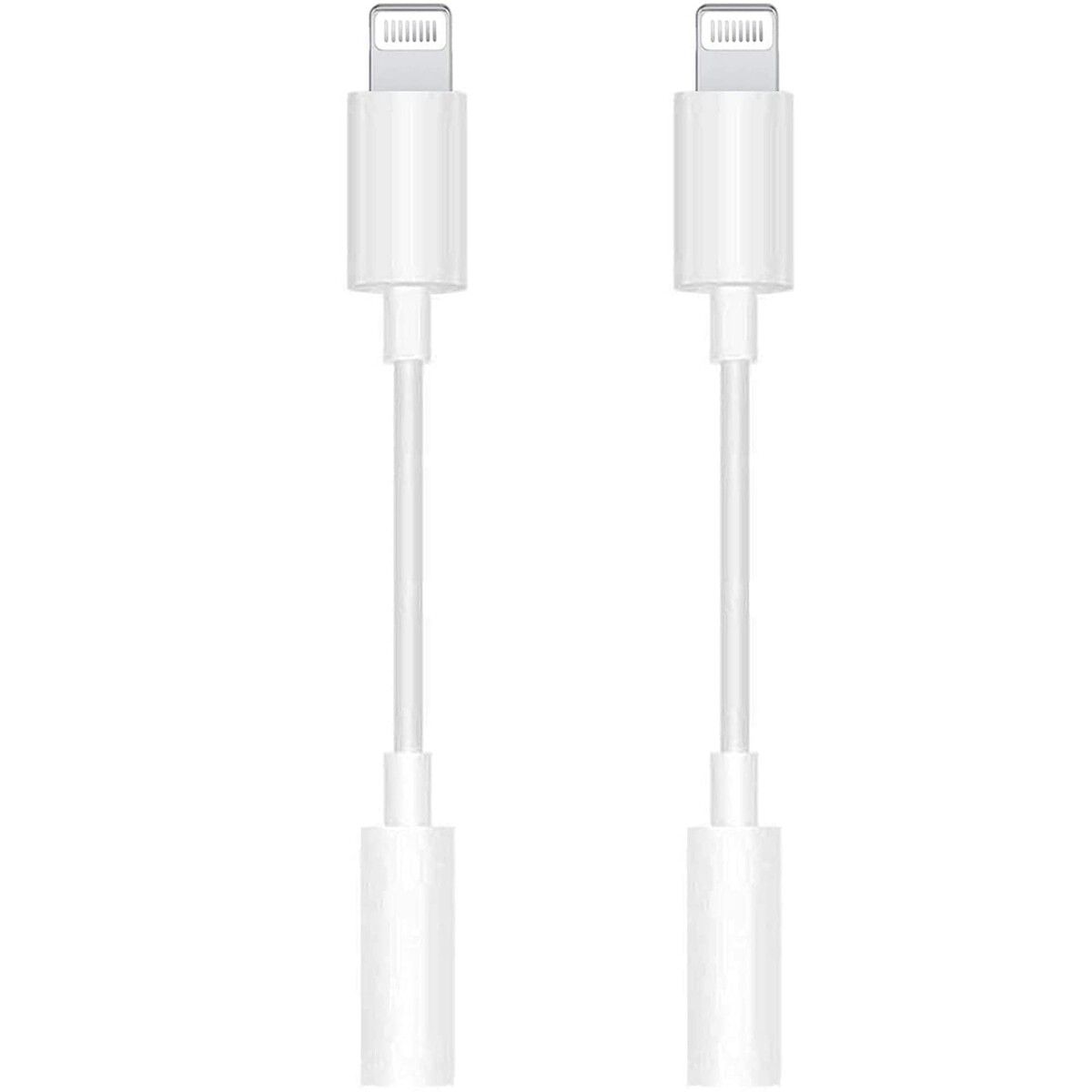 2 Pack Apple MFi Certified Lightning to 3.5 mm Headphone Jack Adapter iPhone Jack Aux Audio Dongle Cable Earphones Headphones Converter Compatible with iPhone 12 12 Pro11 XR XS X 8 7 iPad iPod