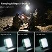 Camping Flashlight 3 Color Temperature LED Lantern with Power Bank with Magnetic Hook for Outdoor-Green