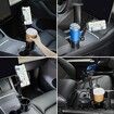 2 in 1 Car Phone Cup Holder Mount Multifunctional Cup Holder Expander with Cell Phone Automobile Cradle Stand