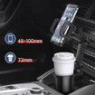 2 in 1 Car Phone Cup Holder Mount Multifunctional Cup Holder Expander with Cell Phone Automobile Cradle Stand