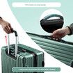 Carry On Luggage Suitcase Traveler Bag Hard Shell Travel Carryon Case Lightweight with Wheels Rolling Trolley 28 Inch with TSA Lock Dark Green