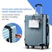 Carry On Luggage Suitcase Traveler Bag Hard Shell Case Carryon Travel Lightweight with Wheels 28 Inch Checked Trolley TSA Lock Ice Blue