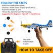 2024 NEW Series RC Plane for Adults and Kids, 4 Channel Hobby Remote Control Airplane P51 Mustang Fighter with 6-Gyro System for Beginners Learning to Fly