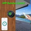 Fingerprint Door Knob Biometric Smart Lock with APP Remote Control for Bedroom, Office, Apartment, Hotel, Cloakroom