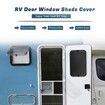 RV Door Window Shade Cover,Sun Blackout Fabric for Camper Privacy Entrance (1pcs,16 x 25 inch)