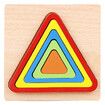 6 pcs Toddler Puzzles Wooden Toys Montessori Shape Sorting Puzzle Sensory Toys Toddlers Activities Preschool Learning Early Educational Travel 1-3
