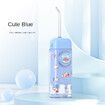 Kid Oral Irrigator Portable Cordless Dental Flosser Teeth Cleaning Oral Care Dental Water Jet Rechargeable Water Flosser?blue?