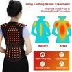 XL Size Tourmaline Self-Heating Back Support 108pcs Magnets Therapy Spine Back Shoulder Lumbar Posture Corrector Vest Pain Relief Brace