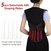 L Size Tourmaline Self-Heating Back Support 108pcs Magnets Therapy Spine Back Shoulder Lumbar Posture Corrector Vest Pain Relief Brace