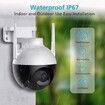 WiFi PTZ 4MP Outdoor IP Two Way Audio Camera 5X Digital Smart Zoom lnfrared/Color Night Vision CCTV Surveillance