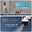 WiFi PTZ 4MP Outdoor IP Two Way Audio Camera 5X Digital Smart Zoom lnfrared/Color Night Vision CCTV Surveillance