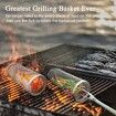 BBQ Rolling Grill Basket,  Portable Stainless Steel BBQ Accessories, Outdoor Round Barbecue Grill Grate, BBQ Tools Camping Picnic Cookware Perfect For Grilling