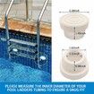 Outside Pool Ladder Bumpers for Inground Pool, Fit 1.9 INCH Standard Swimming Pool Ladder Tubing 2Pack