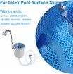 25016 Above Ground Swimming Pool Kit 11238 Adapter B and Skimmer Hose 10531 for Intex Deluxe Wall Mount Surface Skimmer