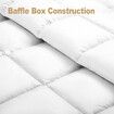 Bedding Quilt Duvet Duck Feather Down Bed Comforter Winter King Size 500GSM Lightweight Breathable Cotton Cover White 210x240cm