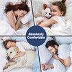 Super King Duvet Quilt Duck Feather Down Bedding Bed Winter Comforter 500GSM Breathable Lightweight White Cotton Cover 240x270cm