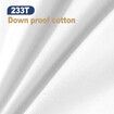 Super King Duvet Quilt Duck Feather Down Bedding Bed Winter Comforter 500GSM Breathable Lightweight White Cotton Cover 240x270cm