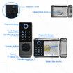 Tuya Wifi Smart Door Lock Fingerprint Card Password Key Outdoor Electronic Gate Lock Home Security