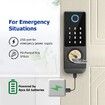 Tuya Wifi Smart Door Lock Fingerprint Card Password Key Outdoor Electronic Gate Lock Home Security