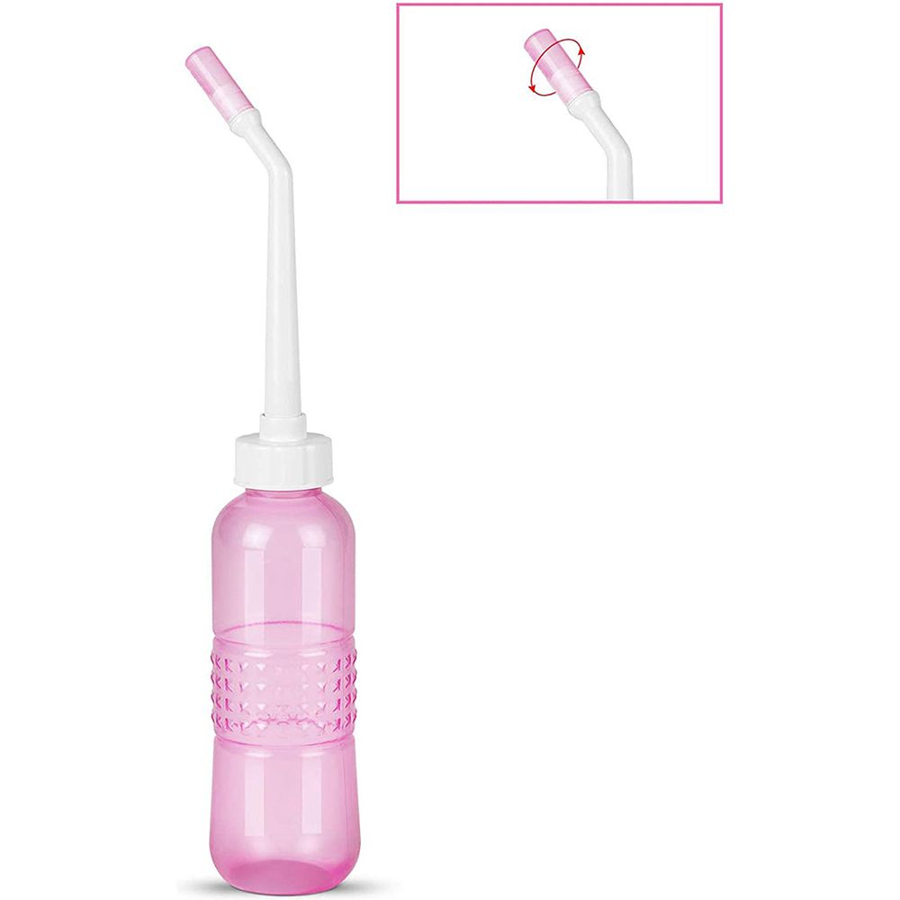 Portable Sprayer Bidet Bottle Sitz Bath for Toilet for Personal Cleansing, Pink