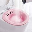 Sitz Bath Toilet SEAT-Perineal Soaking Bath for Postpartum Care, Fits All Toilets (Pink)