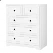 ALFORDSON 5 Chest of Drawers Hamptons Storage Cabinet Dresser Tallboy White