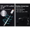 ALFORDSON Gaming Chair Office Executive Racing Footrest Seat PU Leather White