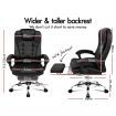 ALFORDSON Office Chair Gaming Executive Computer Racer Footrest PU Leather Seat